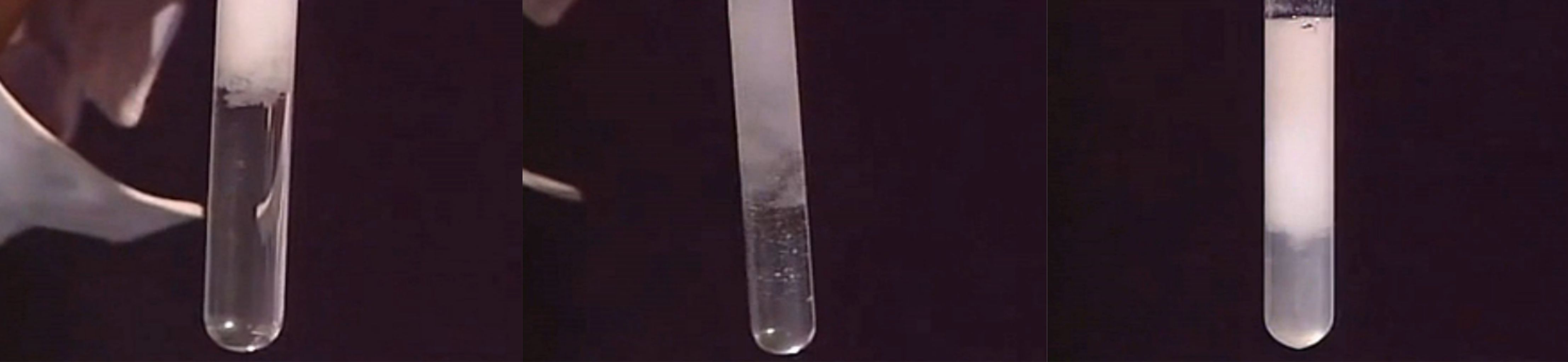向NaOH溶液里滴加AlCl3溶液至過量,開始無沉淀，過一會兒產生白色沉淀且不溶解